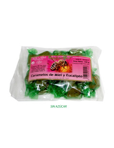 Caramelos Miel y Eucalipto sin azucar 100g Hispamiel